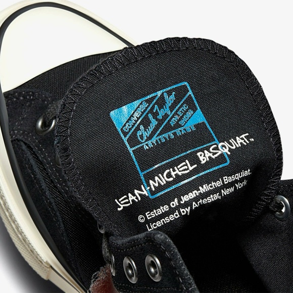 Converse Chuck 70 Hi x Basquiat Mens Casual Shoes Black 172585C NEW Sz 8.5 - Picture 9 of 10